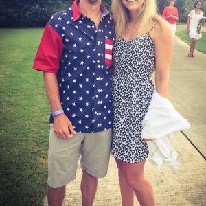 Blue & White J.Crew Dress